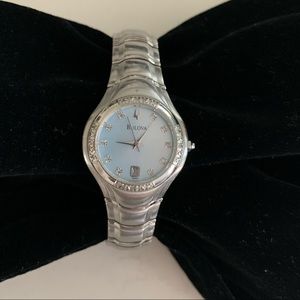 Bulova Stainless Steel Watch w/Diamonds 💎